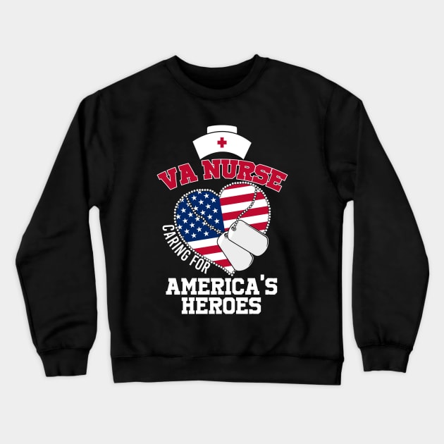 va nurse Crewneck Sweatshirt by whatdlo